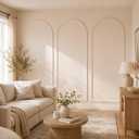 Nuanchu 94 x 29 Inches 3 Set Arch Mdf Board and Batten Wall Panel Kit, 79 x 29 Inch