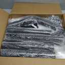 Metal Coat Rack Freestanding, Sturdy Coat Rack Stand with Natural Marble Base, Modern Black Coat Racks Tree Hats Hanger Holder Stand for Entryway, Hallway, Office(12 Hooks)