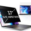 Peslv 17 Inch Laptop Privacy Screen Compatible With Lenovo Hp Dell Acer Asus Thinkpad Xps, 16:10 Aspect Removable Anti Glare Blue Light Filter Protector, 17inch Computer Monitor Security Shield