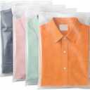 Zip Bags for Clothes 10x13 Inch, 100 Count Frosted Poly Zipper Bags, Resealable Small Zip Lock Bag for Clothes, Selling Packaging Underwear, Socks, Small Items (3.15mil, 2-7 LB)