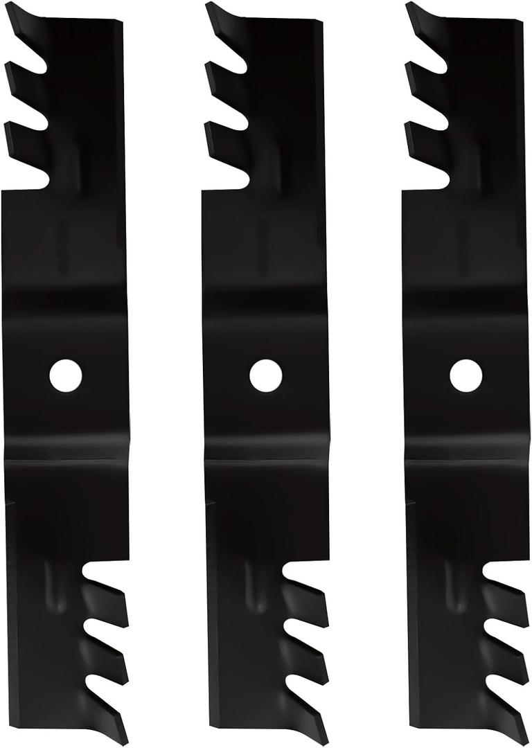 48" Mulching Mower Blades for Cub Cadet MTD 942-04417 02005017 GT2148 Recon Z-Force L48 742-04417-X 02005017P-X 48 inch Deck Lawn Mower Tractor Replace 02005017-X 01005336 02005017, Black