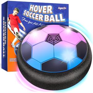 Officygnet Hover Soccer Ball for Kids, Indoor Toys Games Gifts for Boys Age 6, 7, 8, 9, 10, 11, 12 Years Old, Air Floating Light-Up Soccer Toys Games for Kids 6-8, 8-12, Ideal Easter Birthday Gifts