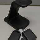 Wireless Charger for Samsung Charging Station with Clock for Samsung Galaxy S25 Ultra/S24 Ultra/Z Flip 7/Fold 6/Bud, 3 in 1 Android Charging Station, Watch Charger for Samsung Galaxy Watch 8/7/6/5Pro (Black)