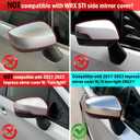 Compatible with Subaru Impreza Mirror Cover 2017-2023/Legacy Outback 2018 2019/Ascent 2019-2023,Passenger Side Ascent Mirror Cover Cap W/O Light Clip-on Replacement Replace for 91054FL01A-Black