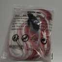 ANOGOL Hair Cap+Silver Half Red Long Wavy Cosplay Wig With Bangs for Women Anime Costume Cosplay Synthetic Wig for Halloween Costume Party