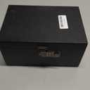 OZCHIN Large Bamboo Box with Combination Lock Decorative box for Home Great Gift Choice Storage Lockbox with Storage Jar, Christmas Gifts for Men Women (10 x 6.9 x 5 inches, Black)