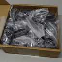 18 Pcs Iron Baluster Shoes Bulk Stair Flat Shoe with Screw 1/2 Inch Flat Square Baluster Shoe Stair for Staircase Scroll Basket Twist Knuckle Staircase Metal, Satin Black