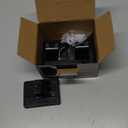 Curtain Rod Brackets No Drilling, Strong Adhesive Curtain Rod Holders, Universal Curtain Rod Hooks Holds up to 20LB for Bedroom, Apartment Dorm, Bathroom, Livingroom 4 Pack (Black)