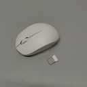 Seenda Wireless Mouse for Laptop, 2.4G Noiseless Mouse with USB Receiver - Optical Tracking Portable Computer Mice for Chromebook, PC, Tablet, Windows System, 24 Months Battery Life - Pure White