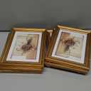 MEBRUDY 5x7 Picture Frames (Gold, 6 Pack), Display Pictures 5x7 with Mat or 6x8 Without Mat, Photo Frames for Wall Mount or Table Top