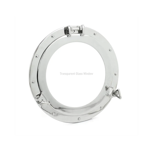 Nagina International 17" Premium Silver Lined Aluminum Nickel Plated Ship's Nautical Porthole Window | Maritime Wall Decor & Gifts