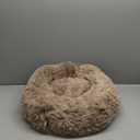 Bedsure Calming Cat Beds for Indoor Cats - Small Cat Bed Washable 20 inches, Anti-Slip Round Fluffy Plush Faux Fur Pet Bed, Fits up to 15 lbs Pets, Camel