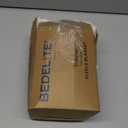 BEDELITE Fleece Throw Blanket for Couch - 300GSM Soft & Warm Fluffy Cream White Blanket, Decorative and Giftable Striped Blankets for Women, Men, 50"x60"