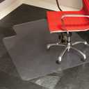 ES Robbins EverLife 36-Inch by 48-Inch Multitask Series Hard Floor with Lip Vinyl Chair Mat, Clear, Model: 132033, 36"x48"
