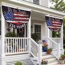 Fanfanwin 2 Pcs 6x3ft Large 250th Anniversary Bunting Flag 250th Patriotic Star 1776-2026 Fan Flag Design for Outdoor 4th of July Patriotic Independence Day Yard Home Decor