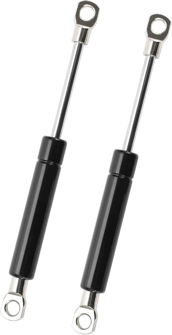 7 Inch 35Ib/160N/16kg Gas Springs, 7" Gas Struts Hydraulic Lift Support Cabinet Lid Toolbox, 2 Pcs, Black