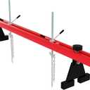 Garvee Engine Support Bar 1100 Lbs Capacity Engine Transverse Bar Engine Hoist 2 Point Lift Holder Hoist Dual Hooks, Engine Hoist for Home Garages & Auto Repair Shop, Red