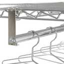 Nexel Coat Rack Rod Kit, 36"W, Chrome Finish