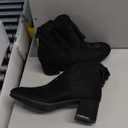 DREAM PAIRS Women's Laurence Over The Knee Thigh High Chunky Heel Boots Long Stretch Sexy Fall Boots (10, Black)