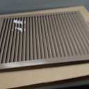 18"x24" Gable Vent for House and Shed Premium Aluminum Louvered Attic Vent with Screen Large Exterior Wall Vent with 16"x22" Opening Brown