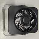 Rechargeable USB Desk Fan - 199 Speeds, 5000mAh 18-Hour Battery, 120 Adjustable Tilt, Small Quiet Table Fan Portable Desktop Fans for Bedroom Home Office Camping Travel Essentials (Black)