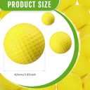 Junkin 24 Pcs Foam Golf Practice Balls Realistic Feel and Flight Training Sport Balls Elastic Soft Foam Golf Balls for Indoor or Outdoor Backyard Training