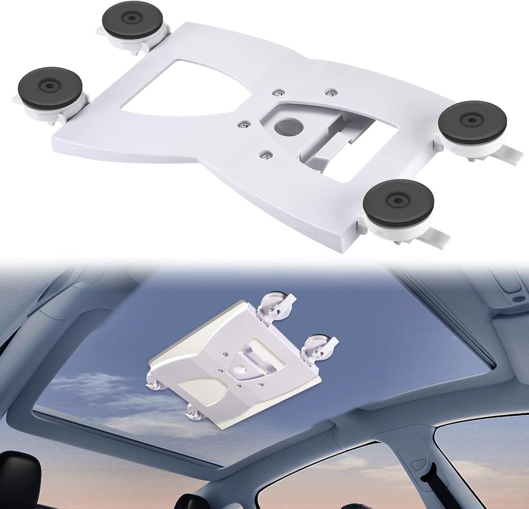 GADFISH Starlink Mini Mount for Roof - 4 Adjustable & Washable Suction Cup Holder, Anti-Gravity Car/RV Glass Mount for Camping, Outdoor Travel & Signal Reception, White