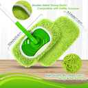 NEWE Reusable Microfiber Mop Pads Compatible with Swiffer Sweeper, 4 Pack Washable Wet Refills, Dry Sweeping Cloths for Cleaning Floors (Handle Not Included)
