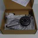 Veken Wide Rain Shower Head with 6 Modes Handheld Water SprayHigh Pressure Showerhead Combo with Arm for Bathroom AccessoriesHome Decor Adjustable Dual Shower with Anti-Clog Nozzles,Silver Chrome