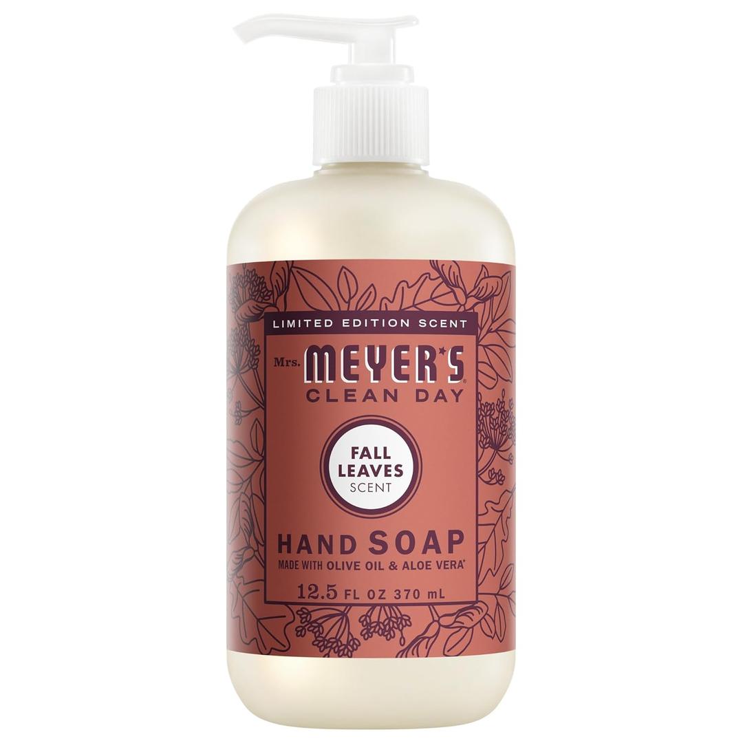 MRS. MEYER'S CLEAN DAY Hand Soap, Fall Leaves Scent, 12.5 Fl Oz Bottle