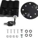 RX-LOX-PM Pack Mount Lock with Key  Compatible with Gasoline Pack, Storage Box, and Fuelpax Standard Pack  1 Piece (Black)