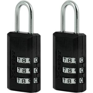 Master Lock 646T 2-Pack 13/16-Inch Wide Combination Set-Your-Own Luggage Lock - Quantity 4