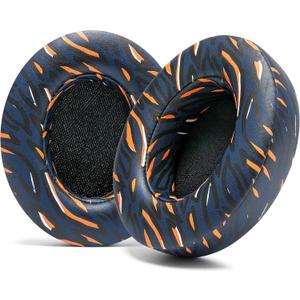 WC Wicked Cushions Replacement Ear Pads for Beats Studio 2 & 3 (B0501, B0500) Wired & Wireless | Does NOT Fit Beats Solo | Softer PU Leather, Enhanced Foam & Stronger Adhesive | Navy Tiger