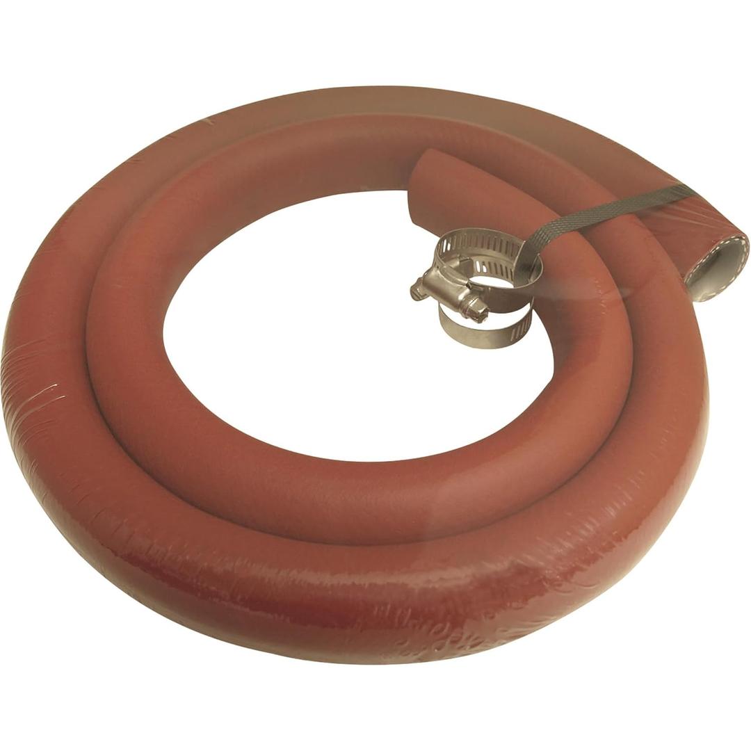 Apache 98392250 1" x 5' Low Pressure Hydraulic Return Line Hose with Worm Gear Clamps