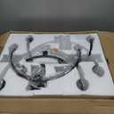 8-Light Black Chandelier, Dining Room Light Fixtures Over Table, Metal Candle Rectangular Modern Farmhouse Chandelier Light Fixture Retro Kitchen Island Lighting Living Room Entryway Foyer 37in