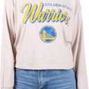 Ultra Game Women's NBA Super Soft Crop Top Pullover Sweatshirt (Medium)
