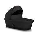 Cybex eGazelle/Gazelle S Cot Baby Bassinet - Easy-Carry Ergonomic Handle, Sun Canopy & Spacious, Cozy Interior, Compatible Gazelle S Stroller, Moon Black