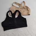 Fruit of the Loom Women's Front Closure Cotton Bra (36, Sand/Black Hue)