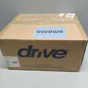 Drive Medical Shower Chair with Back & Padded Arms - Adjustable Height Bath Seat for Safety & Comfort - Lightweight Aluminum Construction- 350 Lb Capacity - White 