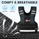 TB3C Adjustable Weighted Vest for Women -  Vest with 6 Ironsand Weights for Strength Training,Body Weight Vest Exercise Set for Running, Walking and Home Workouts, 11-20LB