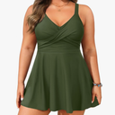 Aqua Eve Plus Size Swim Dress - Two Piece Tankini Swimsuit Tummy Control Bathing Suit with Shorts 2025 XXL