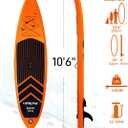 SUP Inflatable Stand Up Paddle Board 10'6" Ultra-Light Thick Paddleboard for All Skill Levels ISUP Paddle Board with Accessories, 10/6 Inflatable Paddle Boards for Adults & Youth