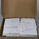 Tenare 12 Pcs Small Gift Bags Mini Paper Bag with Handle Tissue Happy Mother Father's Day Party Favor Supplies(4 x 2.75 x 4.5 Inch,White)