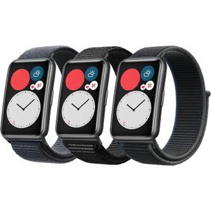 Sport Loop Band Compatible with Apple Watch Band 49mm 46mm 45mm 44mm 42mm 41mm 40mm 38mm Men Women, Braided Stretchy Nylon Loop Bands for iWatch Ultra 3 2 1 Series 11 10 9 8 7 SE 6 5 4 3 2 1 (3-ink + Black+Charcoal)