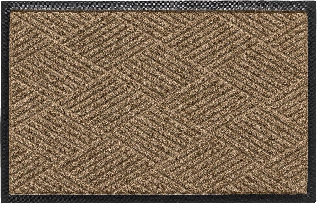 WaterHog Diamonds Front Door Mat Indoor Outdoor Entrance, All-Weather Mats