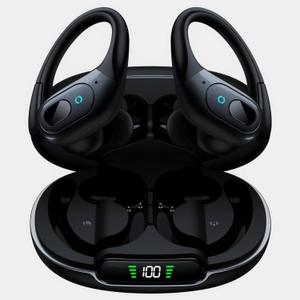occiam Active Noise Cancelling Earbuds Wireless Bluetooth Headphones Ear Buds 90Hrs Playback Stereo Bass Earphones with Mic Over-Ear Hooks IPX7 Waterproof Headset for Work Sports Running Dark Black