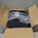 Athena's Rolling Sewing Machine Case with 4 Wheels, Sewing Machine Carrying Case, Black with Purple Trim, Detachable Rolling Dolly, Multiple Storage Compartments, Standard Size (Jet Black)