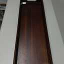 Large Acacia Wood Serving Tray with Metal Handles - 36" Long Charcuterie Board for Cheese, Meat & Appetizers - Perfect for Kitchen, Entertaining, Gatherings & Home Decor (36" x 12" x 2", Black Handle 02)