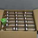 Keketin 30 Pack Glass Spice Jars 4 oz with Labels, Empty Square Spice bottles Seasoning Containers with Silver Caps and Shaker Lids(80 Black Labels,1 Funnel,1 Pen and 1 Brush Included)