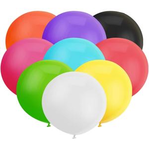 18 Inch Big Balloons Assorted Large Latex Balloons Giant Heavy Duty Balloon for Christmas Birthday Wedding Baby Shower Decorations
